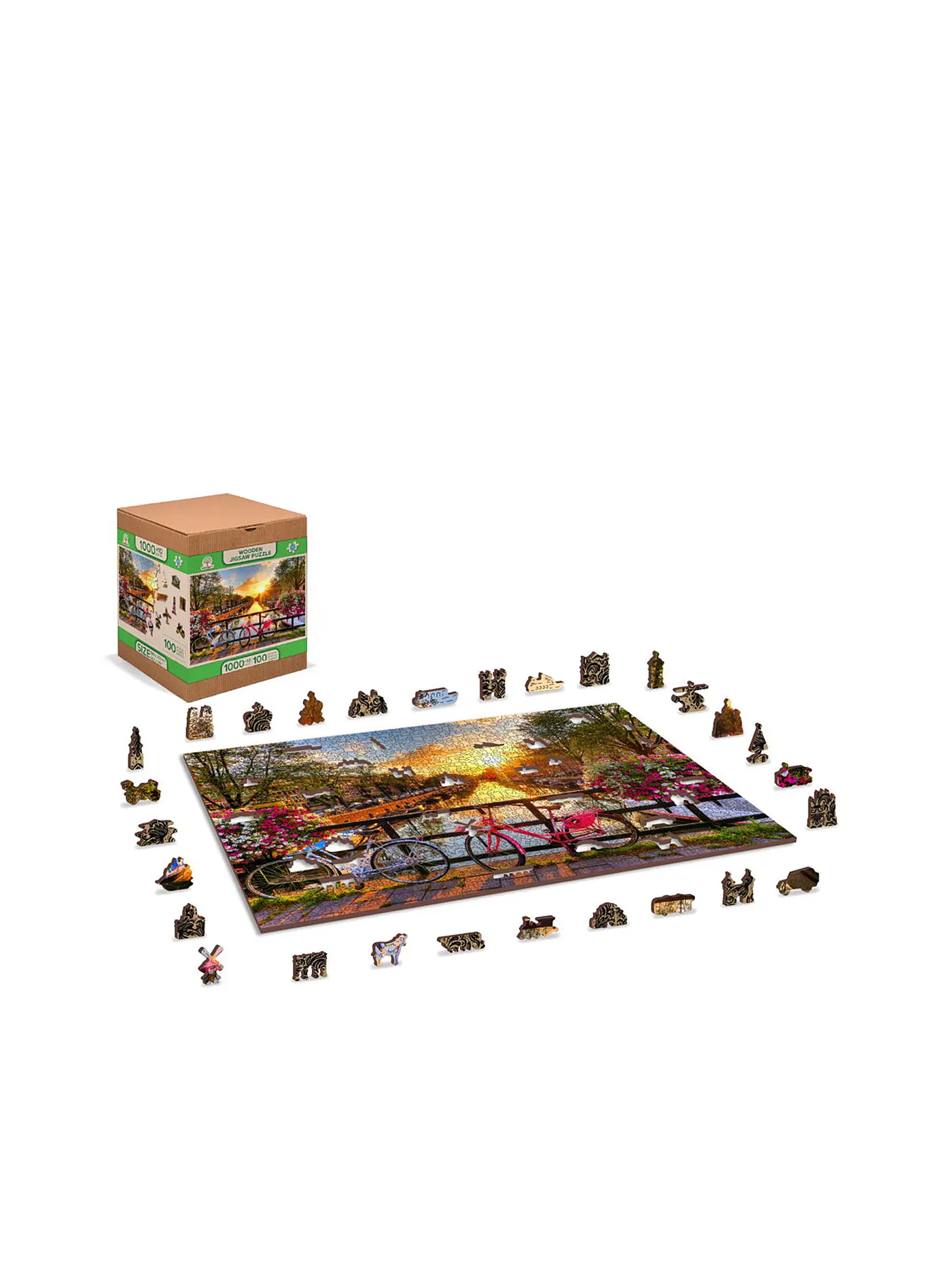 WOODEN CITY | Puzzle - Bicycles of Amsterdam XL 1010Teile | 